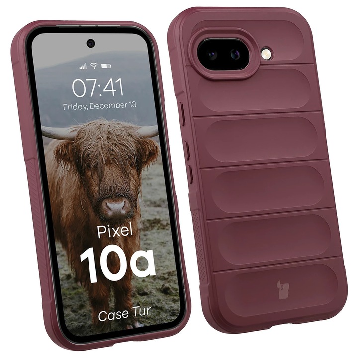 Husa Bizon Case Tur pentru Google Pixel 10a, Rosu inchis