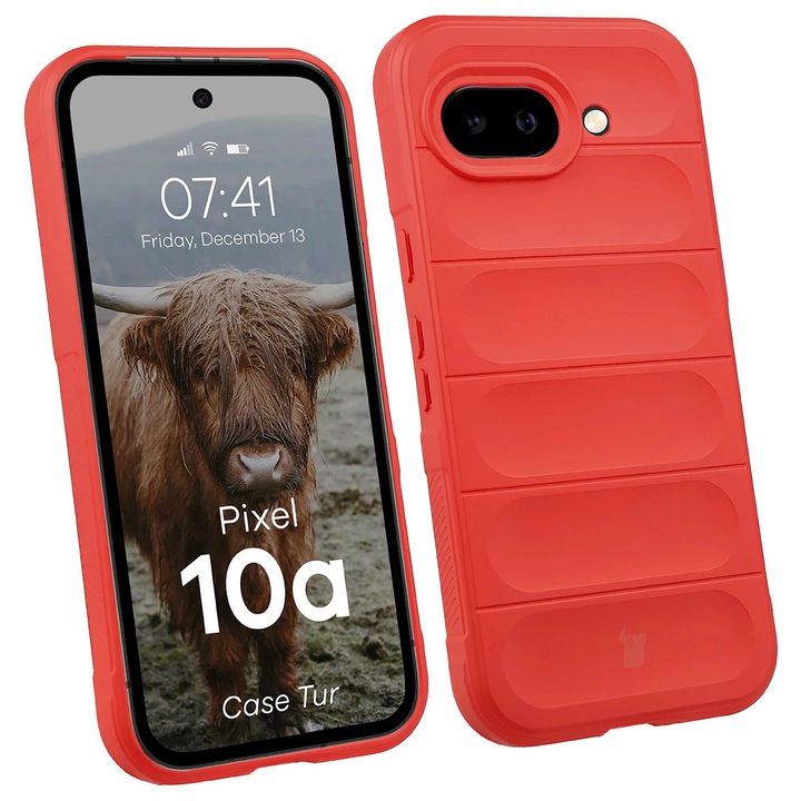 Husa Bizon Case Tur pentru Google Pixel 10a, Rosu