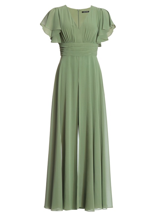 Salopeta dama Swing poliester fermoar, Verde