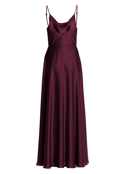 Rochie de seara, Swing, bordeaux, poliester, fermoar, Bordeaux, 36