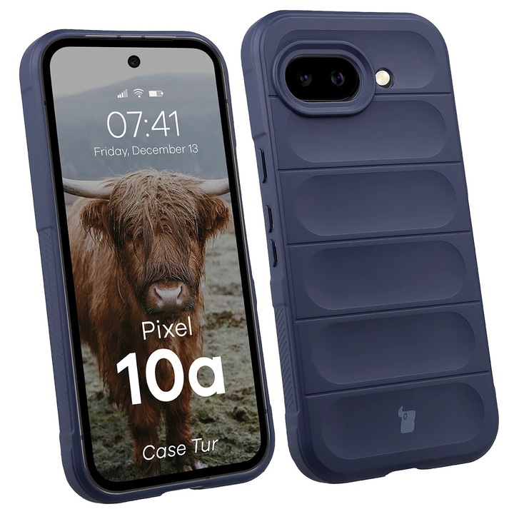 Husa Bizon Case Tur pentru Google Pixel 10a, Albastru marin