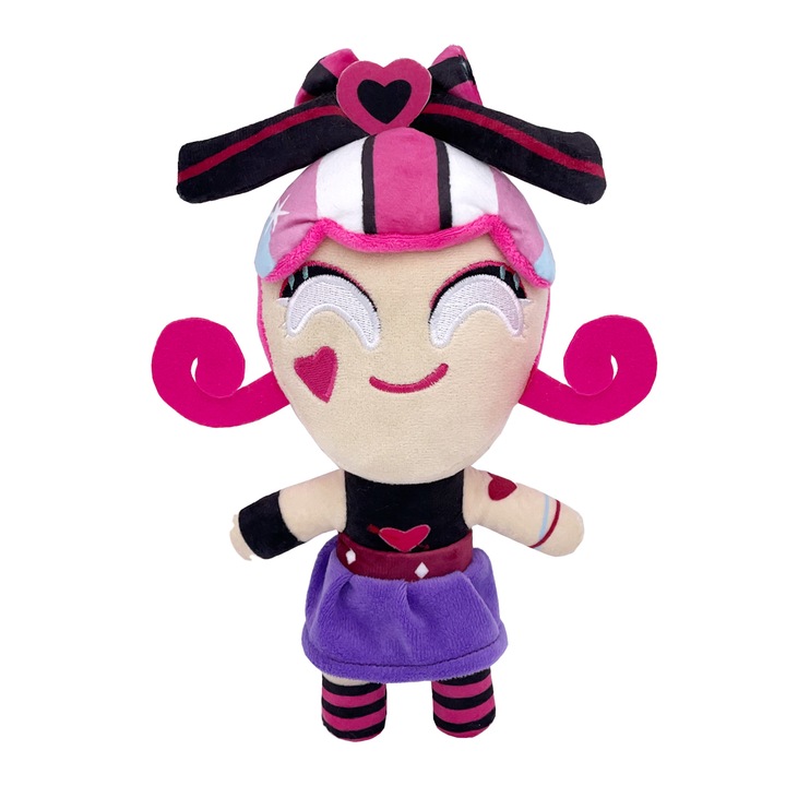 Jucarie de plus 2025 Milk Cookie, fetita cu rochie mov, 25cm