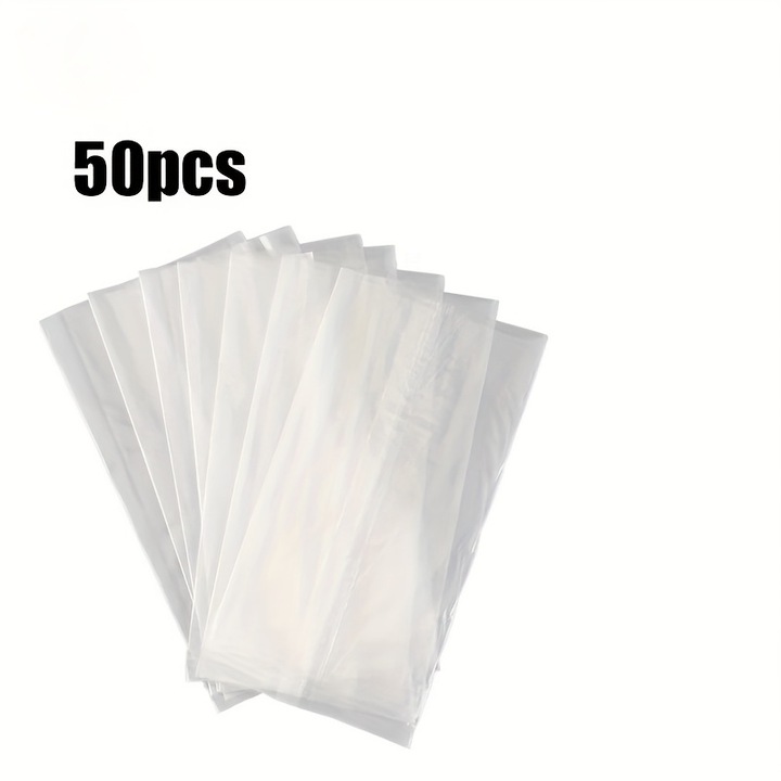 Set 50 Pungi PVA Pescuit Crap – Dizolvare Rapida, Biodegradabile. Saculeti Solubili pentru Nadire si Monturi de Precizie. Accesorii Esentiale Carp Fishing
