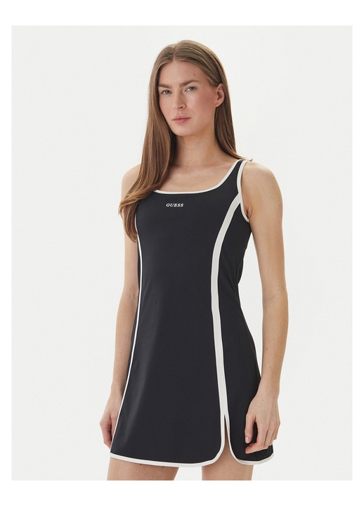 Rochie casual, GUESS, neagra, 68% poliamida