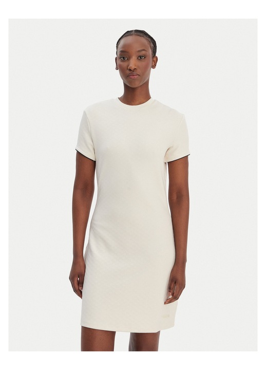 Rochie de zi, GUESS, ecru, 49% poliester, Ecru, 2XS