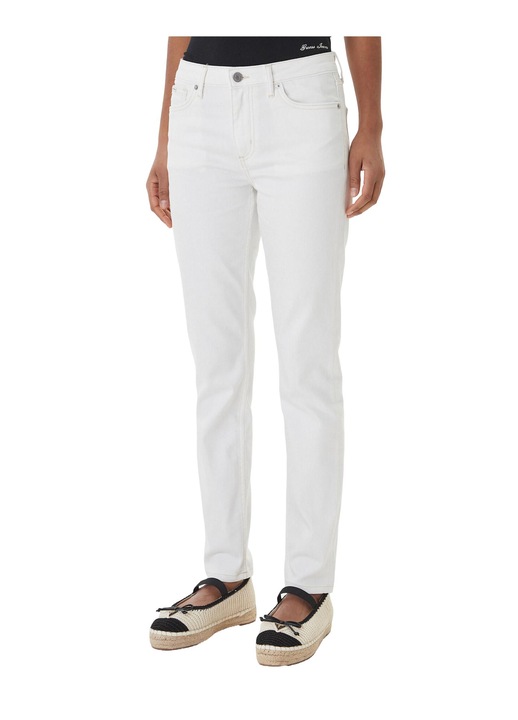 Blugi pentru femei, GUESS JEANS, alb, bumbac/poliester/lyocell