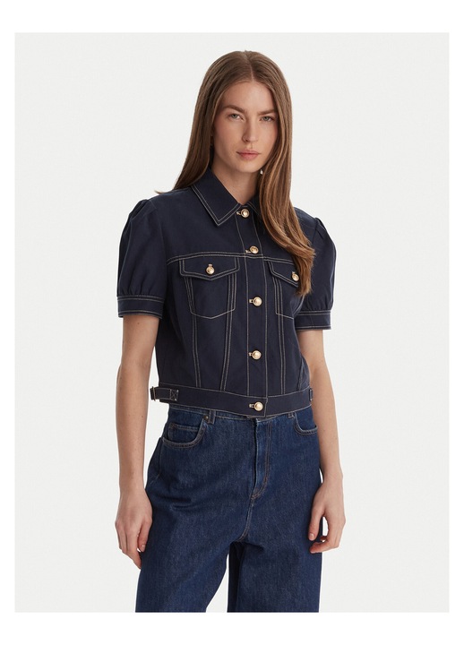 Geaca de blugi, Guess, bleumarin, 53% bumbac, 47% lyocell