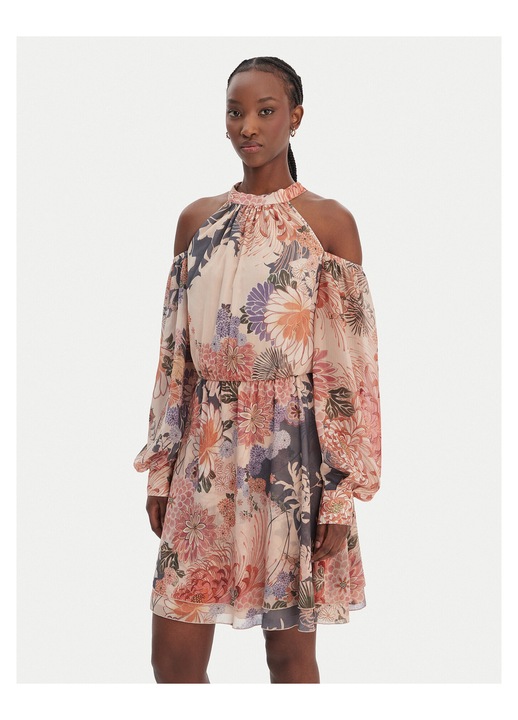 Rochie cocktail Femei, Guess, Bej, poliester