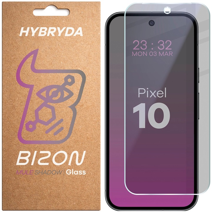 Стъклен протектор за поверителност, Bizon Glass Mule Shadow за Google Pixel 10
