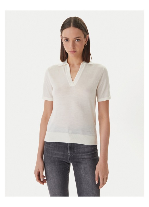 Tricou dama, Guess, Lana merinos, Ecru, XL INTL