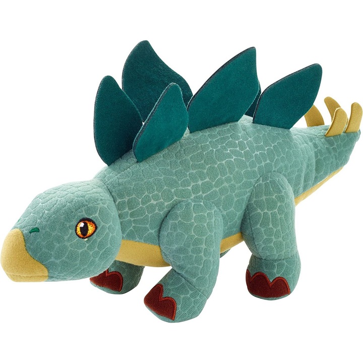 Jucarie de plus Stegosaurus strigator, 18cm, multicolor