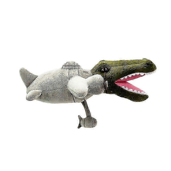 Jucarie de plus, crocodil avion, set jucarii de plus pentru copii, multicolor