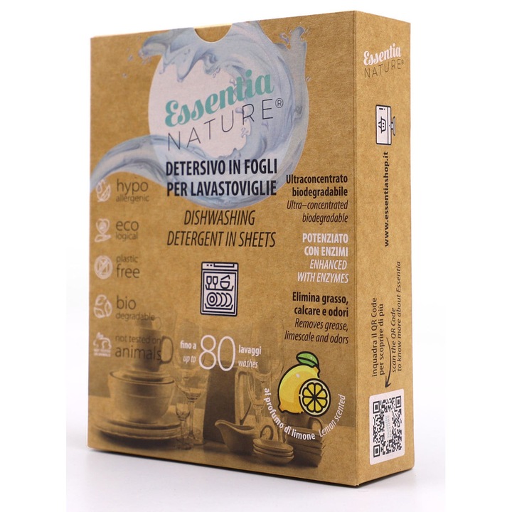 Mosogatógép tabletta lapokban 40 lap / 80 mosás