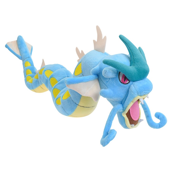 Jucarie de plus Gyarados, dragon pliabil, albastru