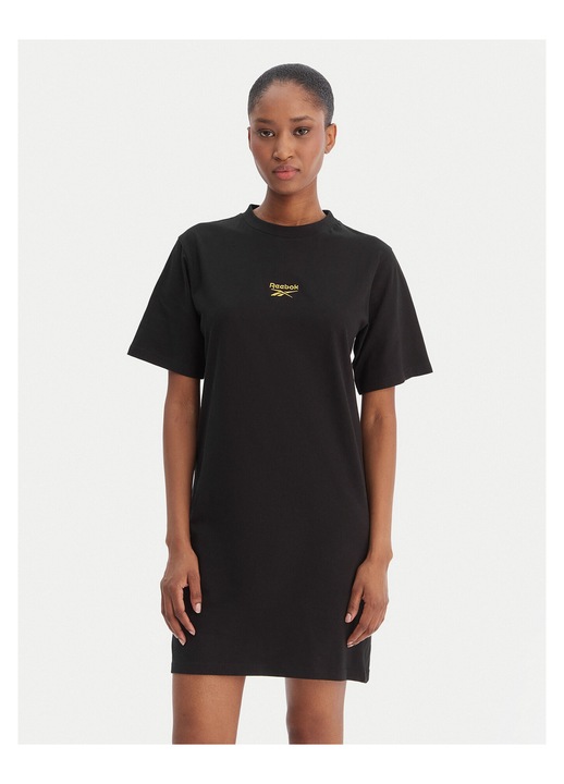 Rochie casual Reebok din bumbac, Negru