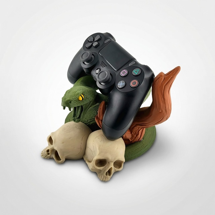 Декоративна стойка за контролер, Многоцветна, PLA пластмаса, 13 см