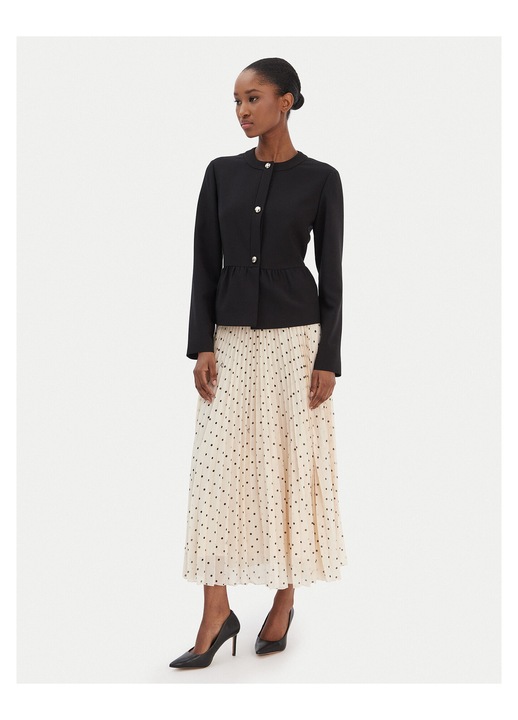 Fusta plisata, Joop, bej, poliester, 38 EU