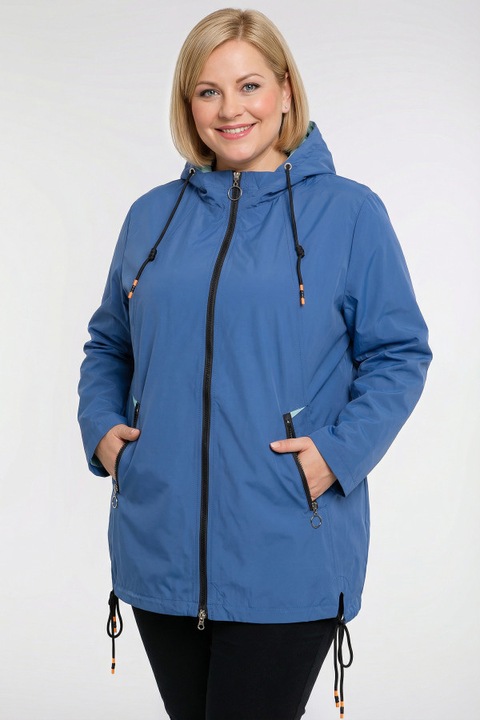 Kék és mentazöld kabát