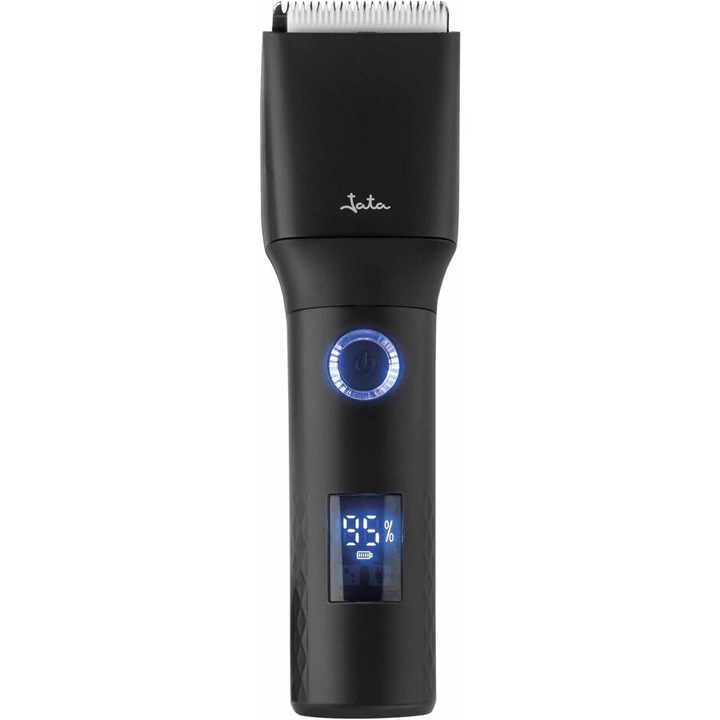 Masina de tuns pentru par si barba, fara fir, lame din otel inoxidabil, piepteni inclusi, design ergonomic Negru