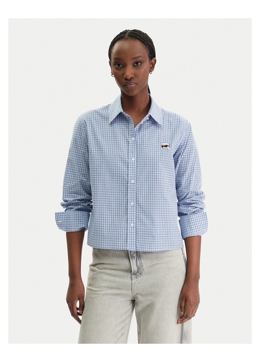 Camasa karl lagerfeld, Bumbac, Albastru, Albastru