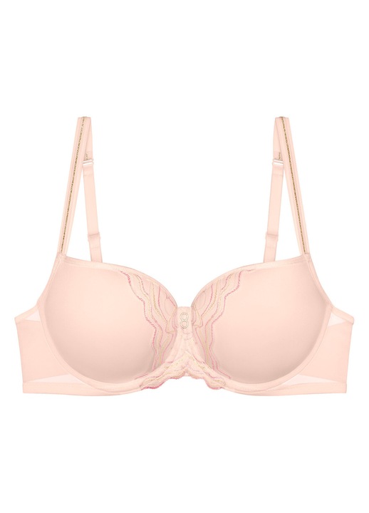 Sutien cu armatura, Triumph, bej, 63% poliester, 22% poliamida, 95D EU