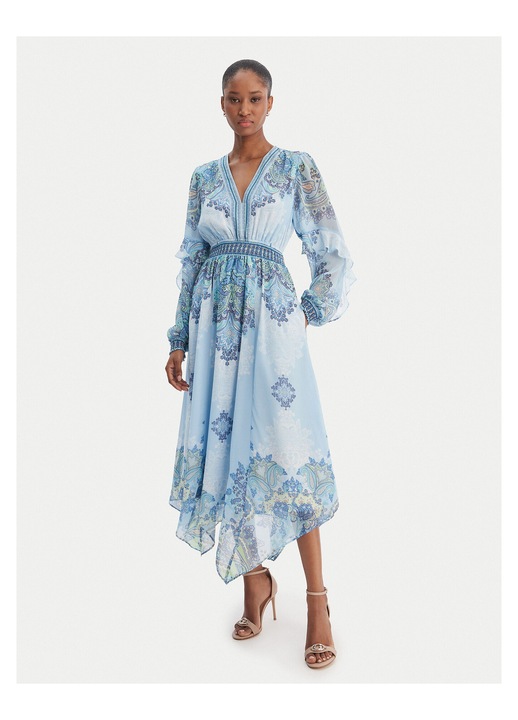 Rochie de vara, Hale Bob, poliester, albastru