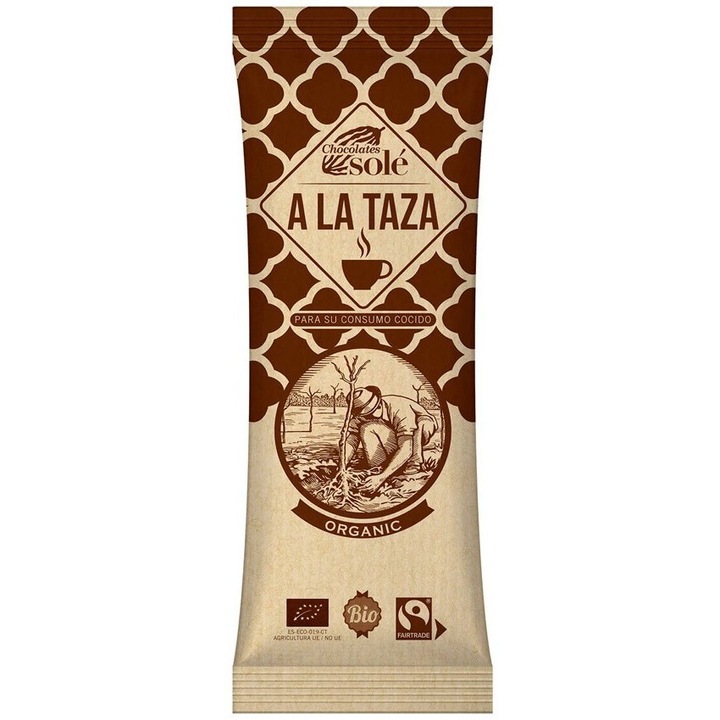 Set 2 x Ciocolată Caldă BIO, Chocolates Sole, 200 g, fără gluten