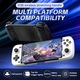 Gamepad wireless D3S 1, suport reglabil, culoare roșu și albastru, pentru smartphone și tabletă