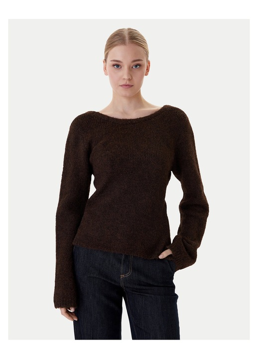 Pulover dama, Only, maro, poliester/nailon, S INTL