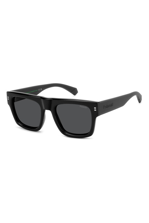 Polaroid, Ochelari de soare polarizati cu detaliu cu logo discret, 53-21-145, Negru