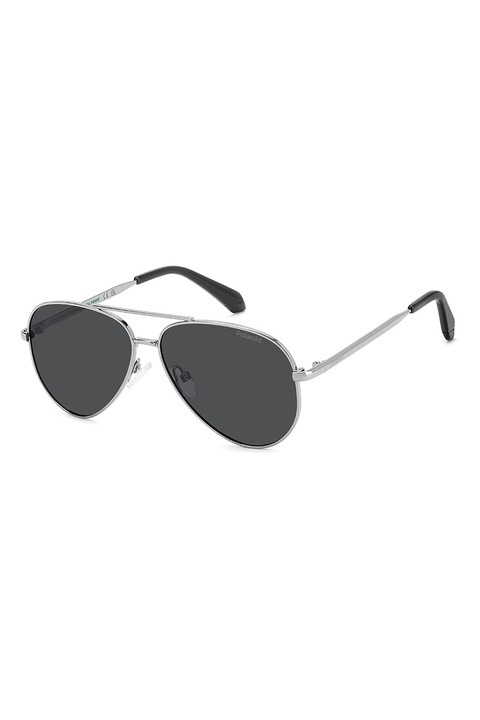 Polaroid, Aviator napszemüveg polarizált lencsékkel, 55-12-135, Ezüstszín