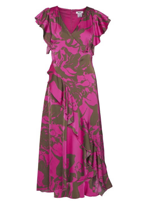 Rochie de vara, DKNY, poliester, roz