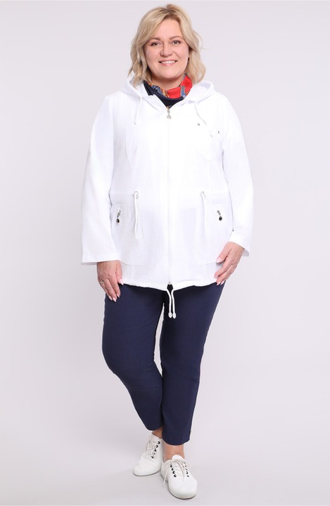 Тънко бяло яке