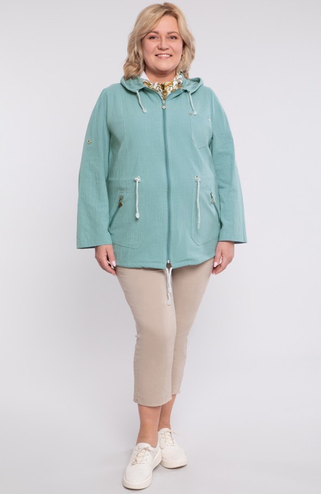 Vékony zöld kabát