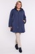 Jacheta cu gluga bleumarin