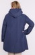 Jacheta cu gluga bleumarin