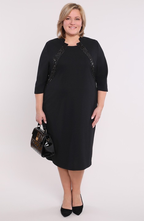 Rochie neagra cu paiete