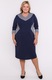 Rochie bleumarin cu model