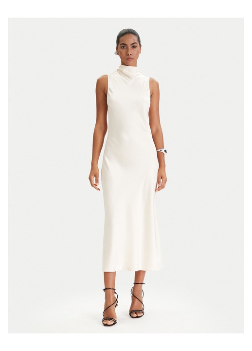Rochie de cocktail, Patrizia Pepe, poliester, ecru, 38 EU