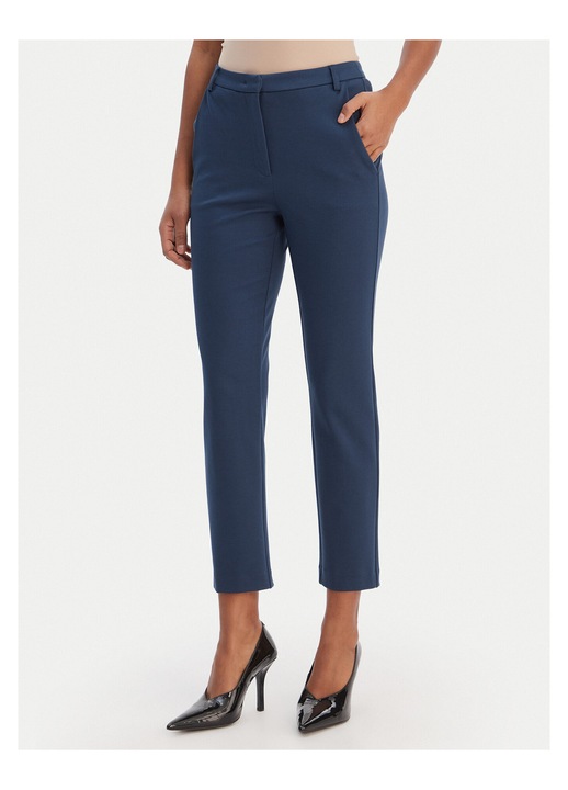 Pantaloni dama, Patrizia Pepe, viscoza, slim fit, 65487, Albastru