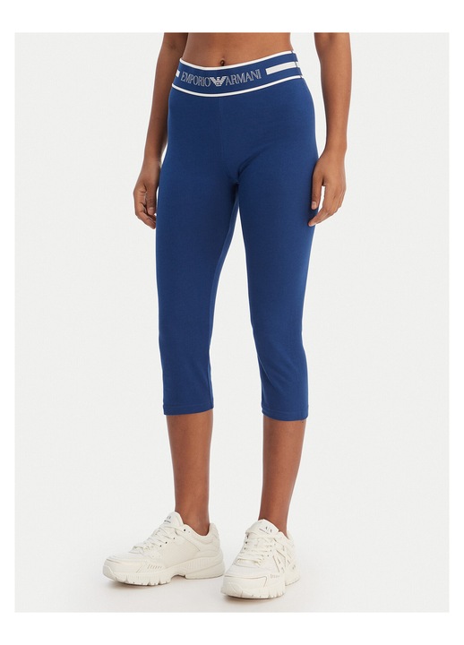 Colanți Emporio Armani Underwear din bumbac organic, Bleumarin