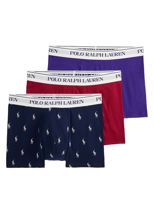 Set 3 perechi boxeri Barbati, Polo Ralph Lauren, bumbac, multicolor, Multicolor, XL