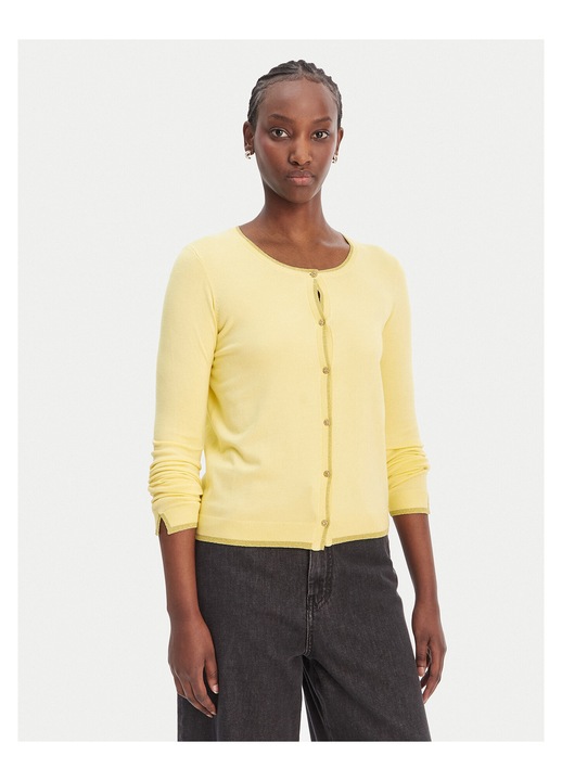 Cardigan dama, Liu Jo, galben, viscoza, Galben