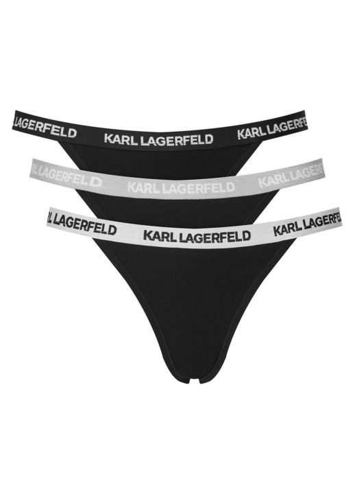 Set chiloti brazilieni pentru femei, Karl Lagerfeld, bumbac organic, S INTL