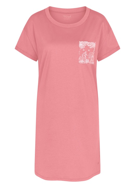Дамски пижами, Triumph, нощница, 100% памук, розов
