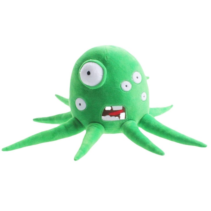 Jucarie de plus, caracatita verde, jucarie colectibila pentru copii si iubitorii de jocuri