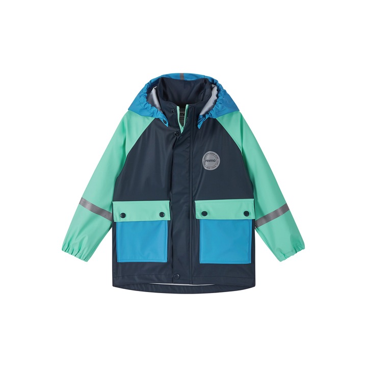 Geaca de ploaie bleumarin pentru copii, Bleumarin