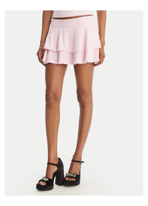 Fusta mini Juicy Couture, roz, 40% bumbac, 40% modal, S INTL
