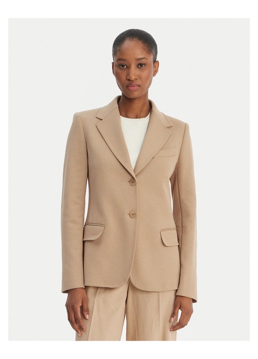 Sacou dama, Weekend Max Mara, slim fit, bej, 72% bumbac, 28% poliester, S INTL
