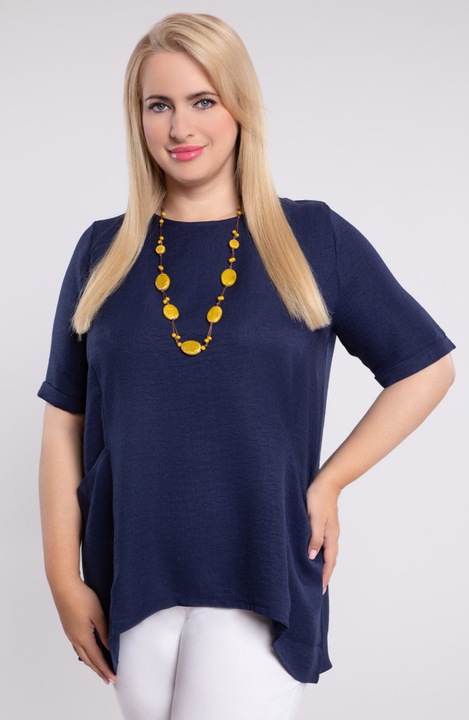 Colier ceramic MDR24, galben, cu margele rotunde și plate, snur maro